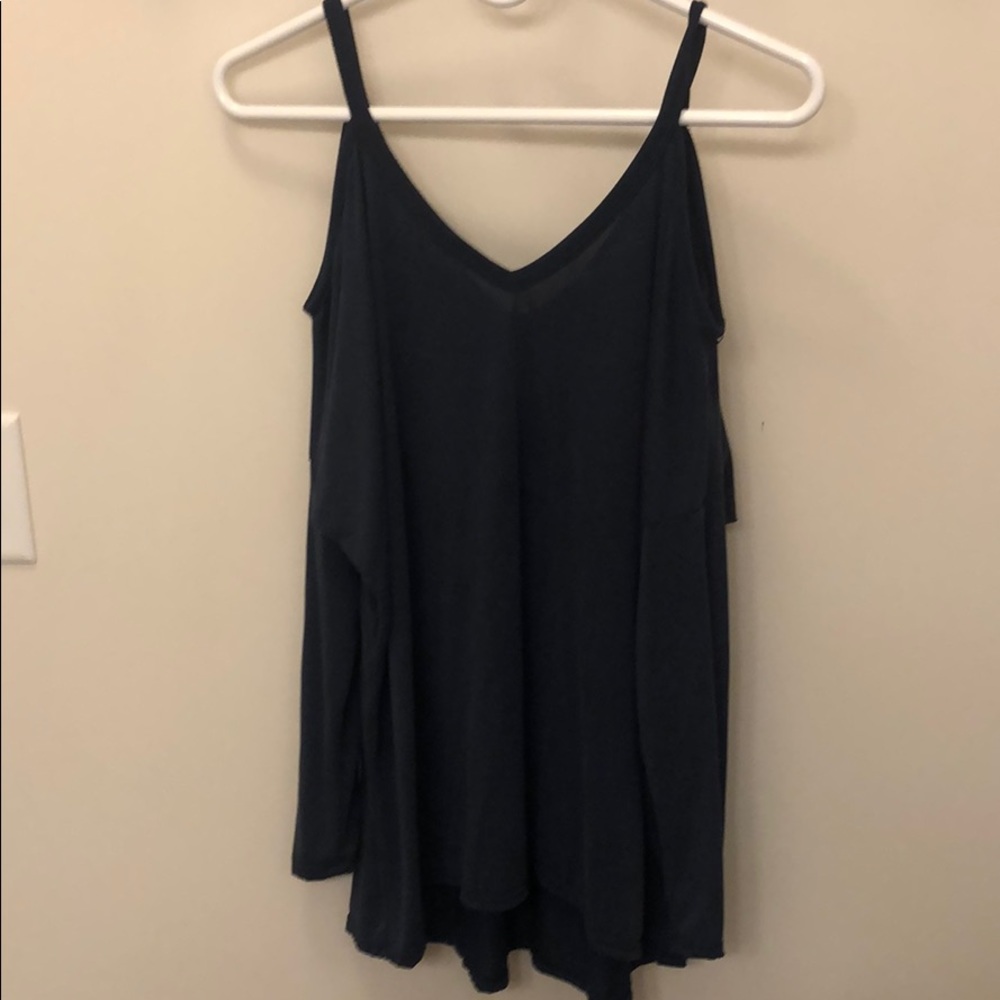 Cold shoulder long sleeve top